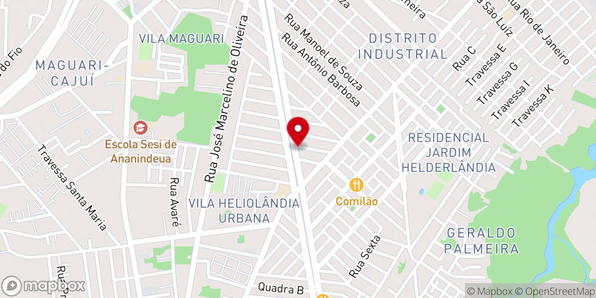 Map showing location of Igreja Batista Nova Esperança