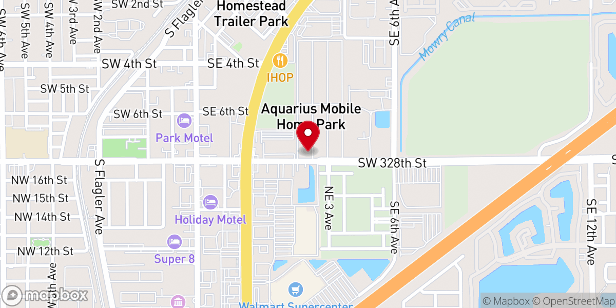 Map showing location of Glory Church