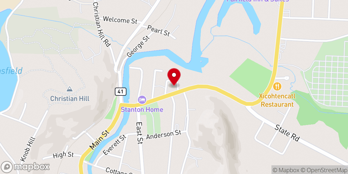 Map showing location of Grace Church