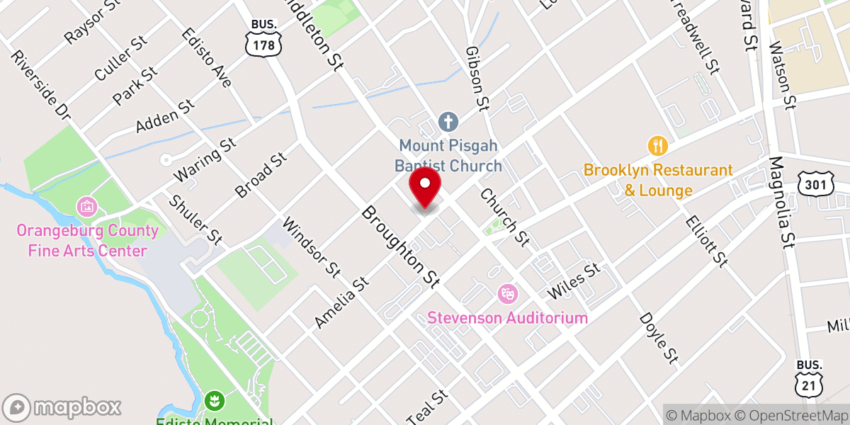 Map showing location of Faith Tabernacle Deliverance Temple