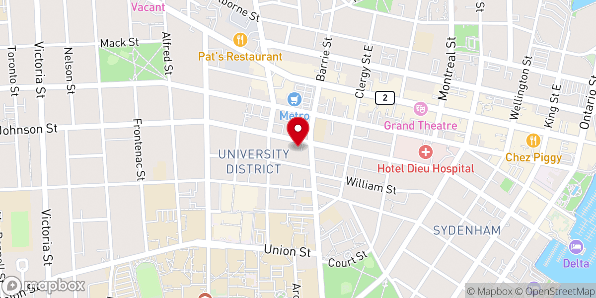 Map showing location of Bethel Church