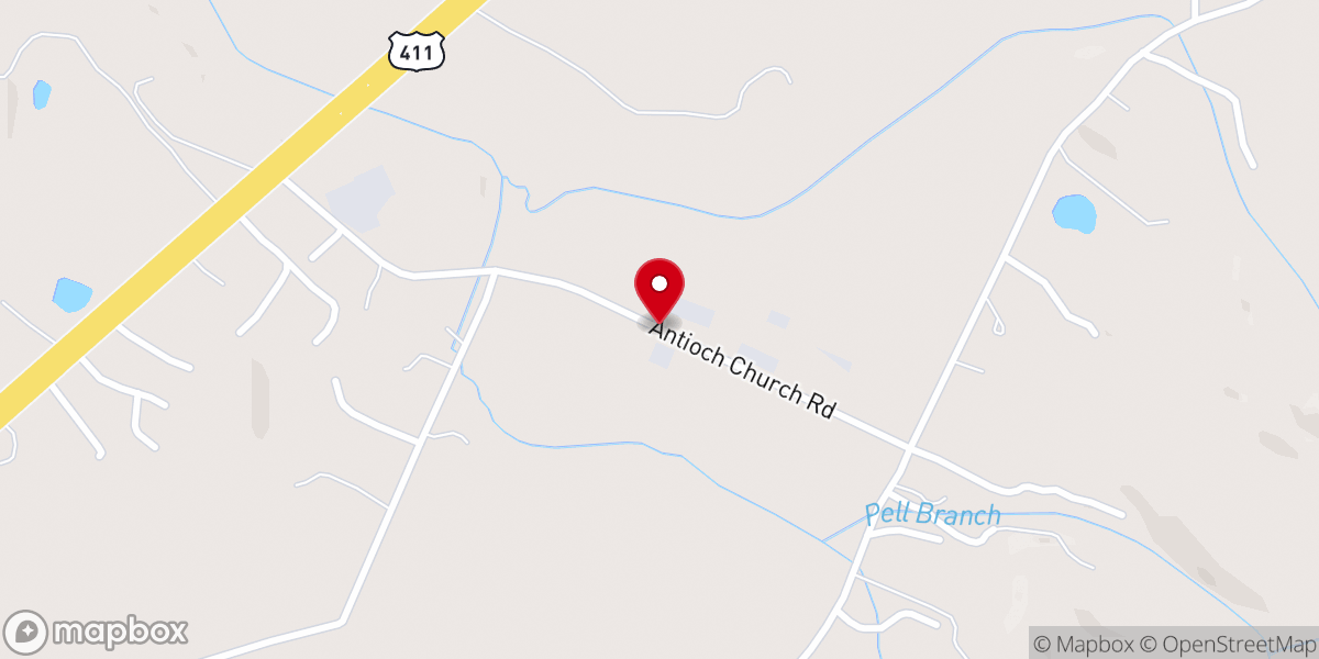 Map showing location of Mt View Farm