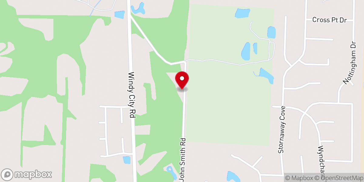 Map showing location of Bascom CME Church