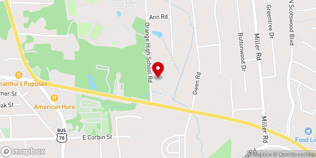 Map showing location of Life Point Church