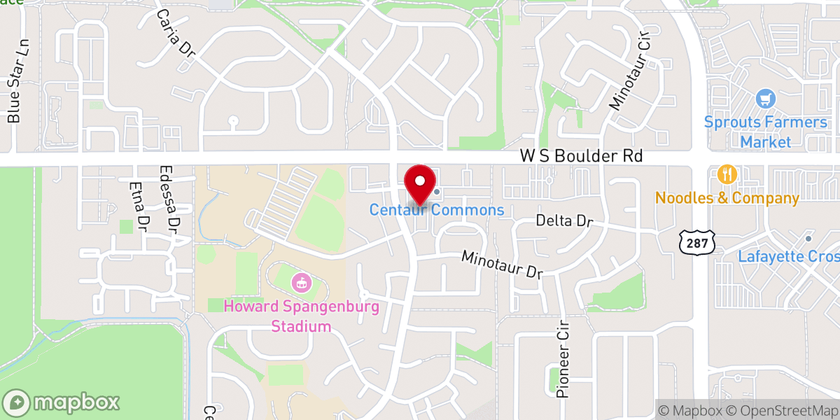 Map showing location of Church of Scientology Mission of Boulder County