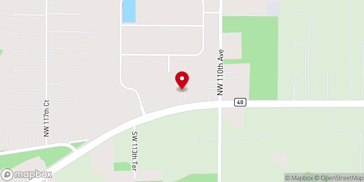 Map showing location of Our Lady of Guadalupe Catholic Church
