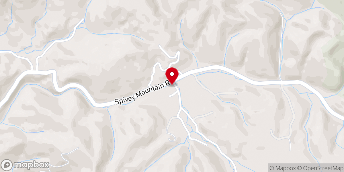 Map showing location of Mountain Dale FWB Church