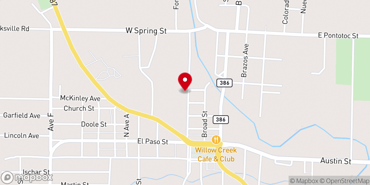 Map showing location of Mason Global Methodist Church