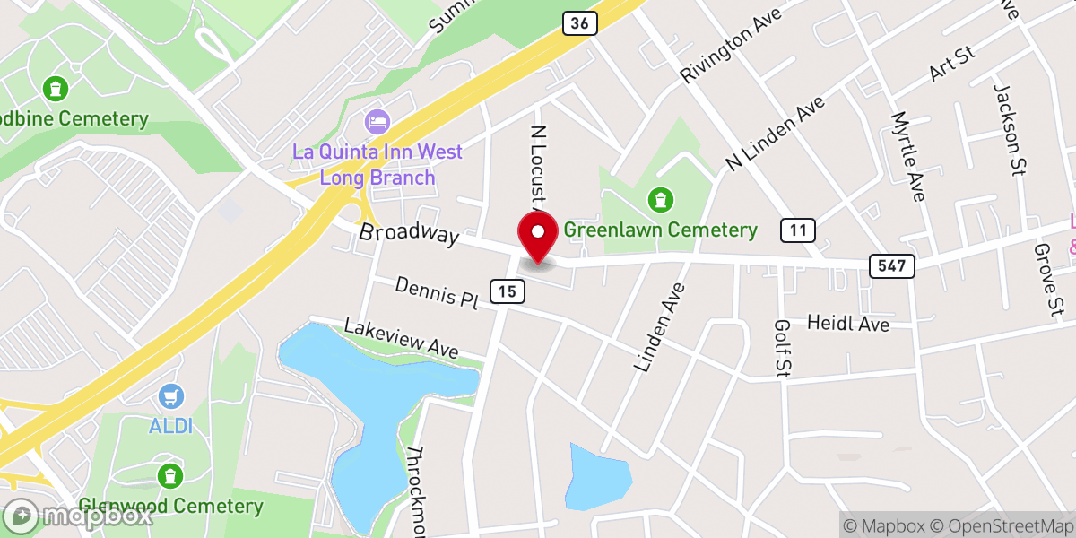 Map showing location of Lutheran Church-Reformation