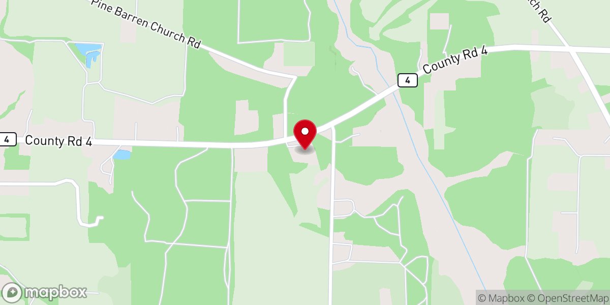 Map showing location of Southern Harbor Mennonite Church