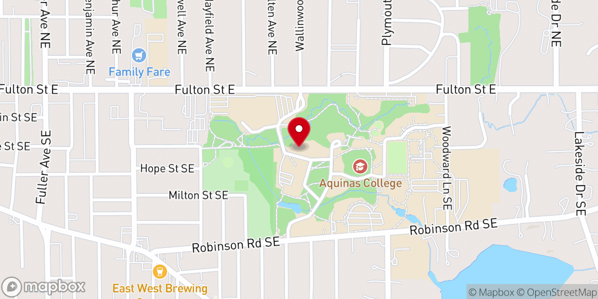 Map showing location of Grand Rapids Church of Christ