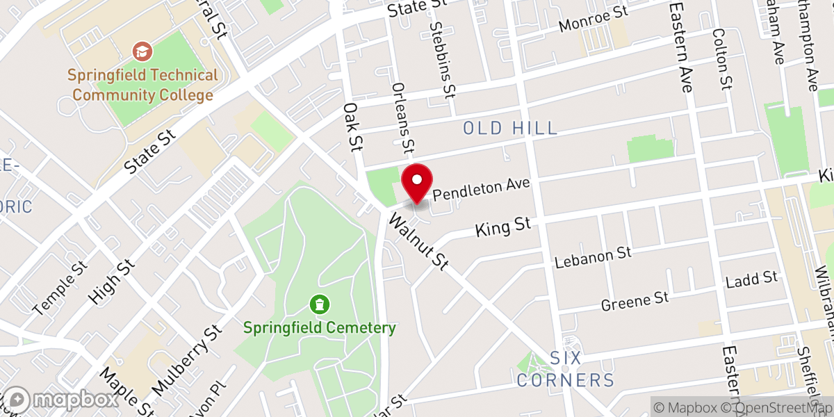 Map showing location of Bethel African Methodist Church