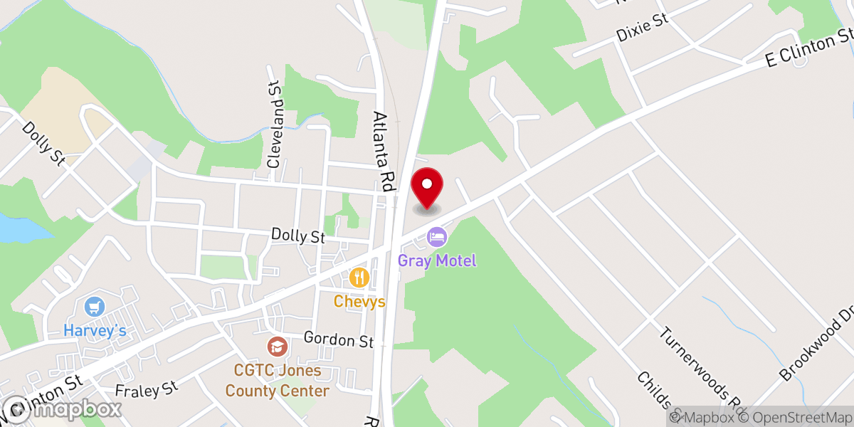 Map showing location of Gray Gables of Georgia