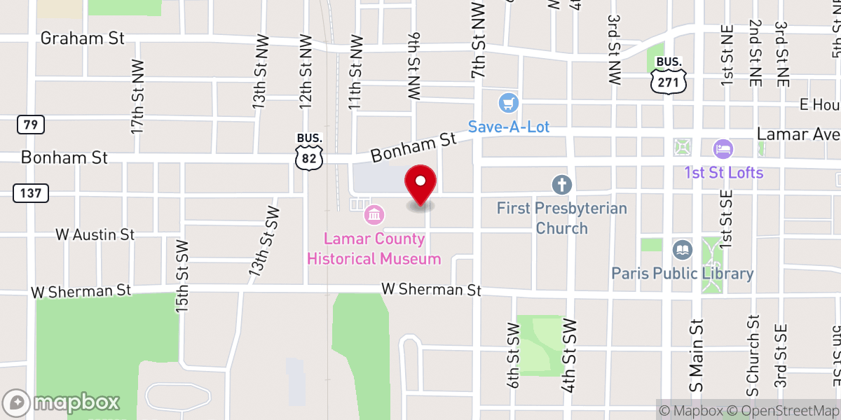 Map showing location of Freedom Tabernacle Church of God in Christ
