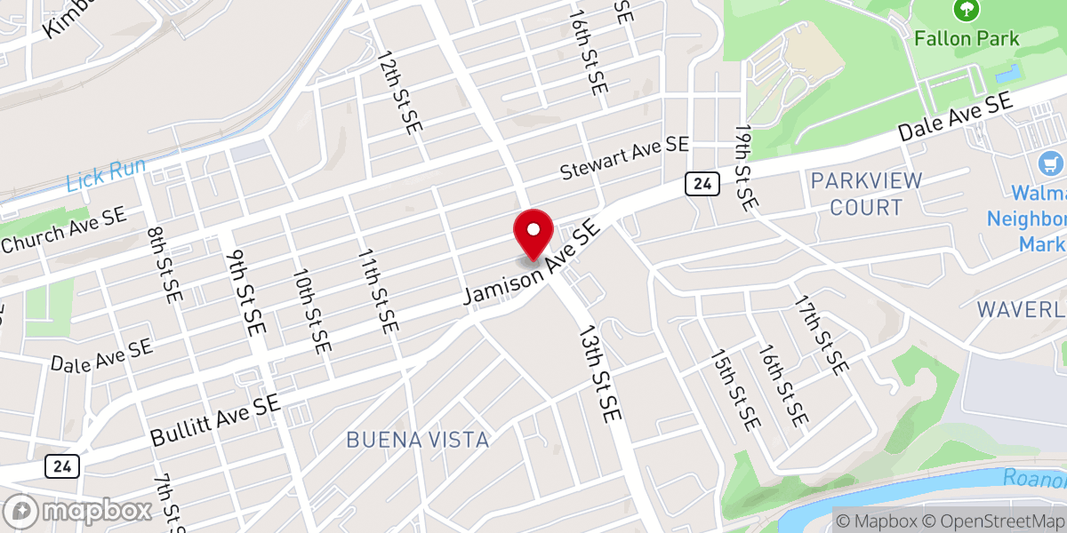 Map showing location of Presbyterian Community Center