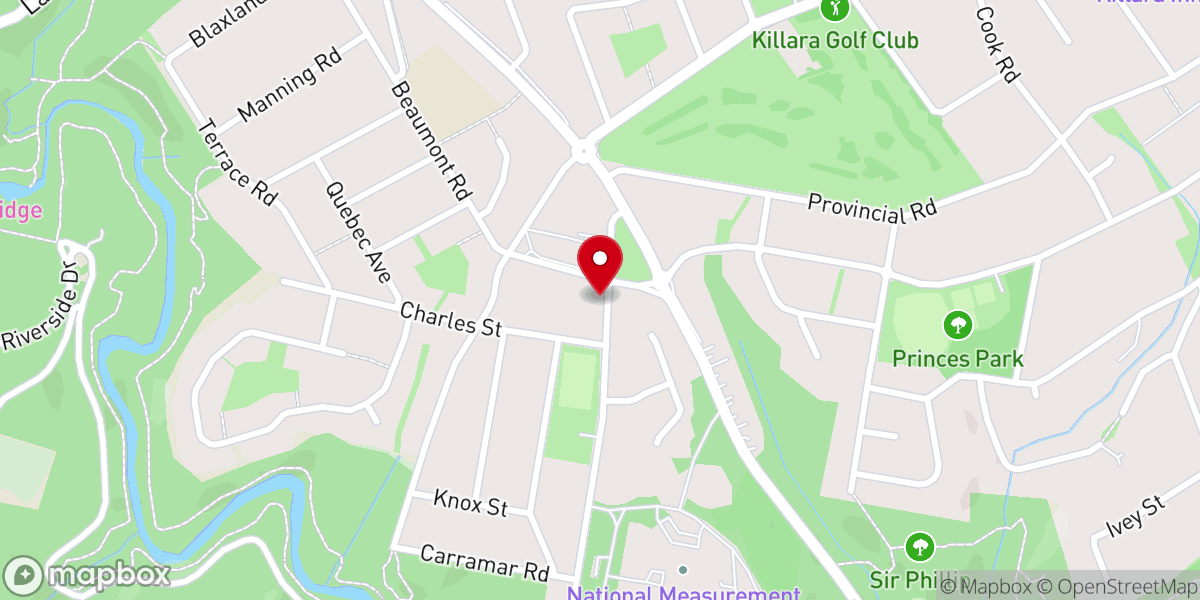 Map showing location of Catch The Fire Sydney