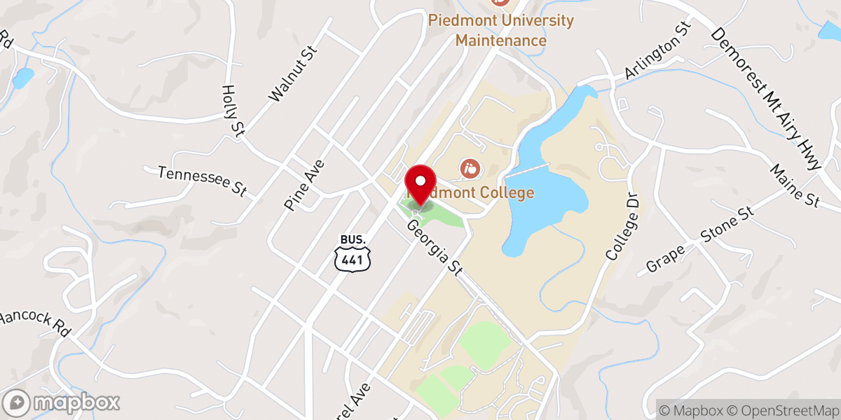 Map showing location of Demorest Spring Park