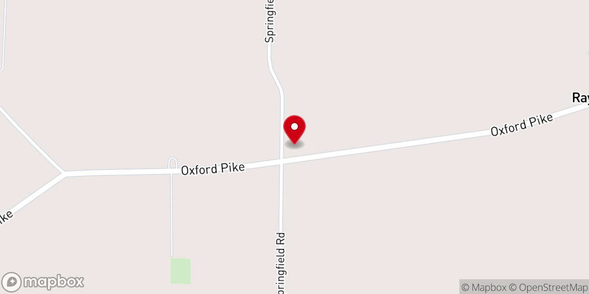 Map showing location of Springfield Church