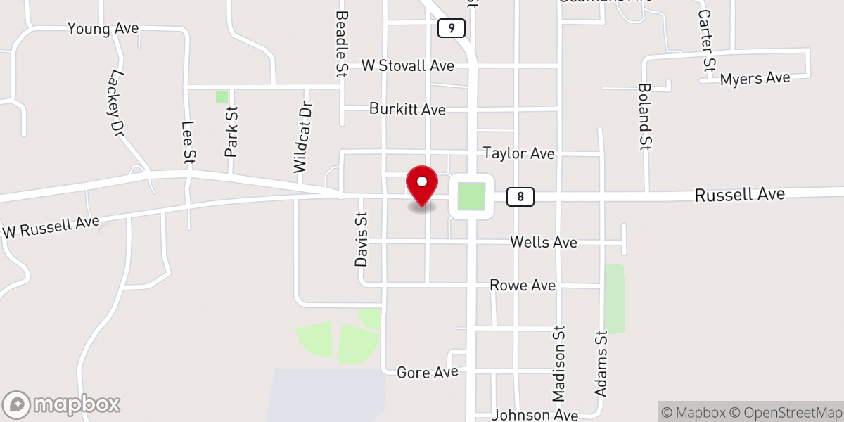 Map showing location of Calhoun City Municipal Ct Clrk