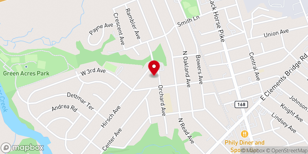 Map showing location of St Maria Goretti Hall