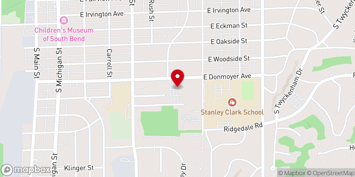 Map showing location of Living Stones Church