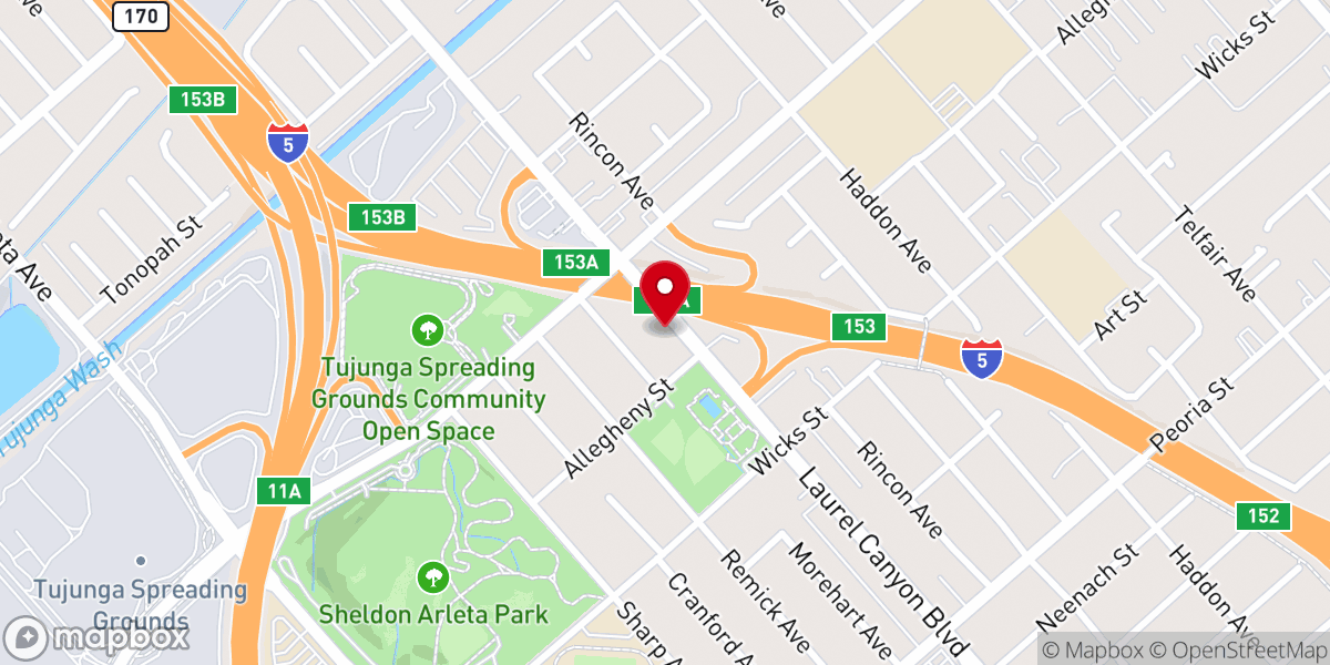 Map showing location of Iglesia Nueva Filadelfia