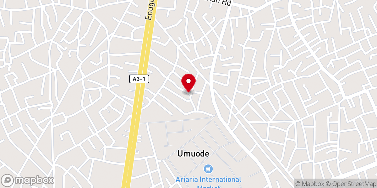 Map showing location of MOUNTAIN OF FIRE MINISTRIES ARIARIA