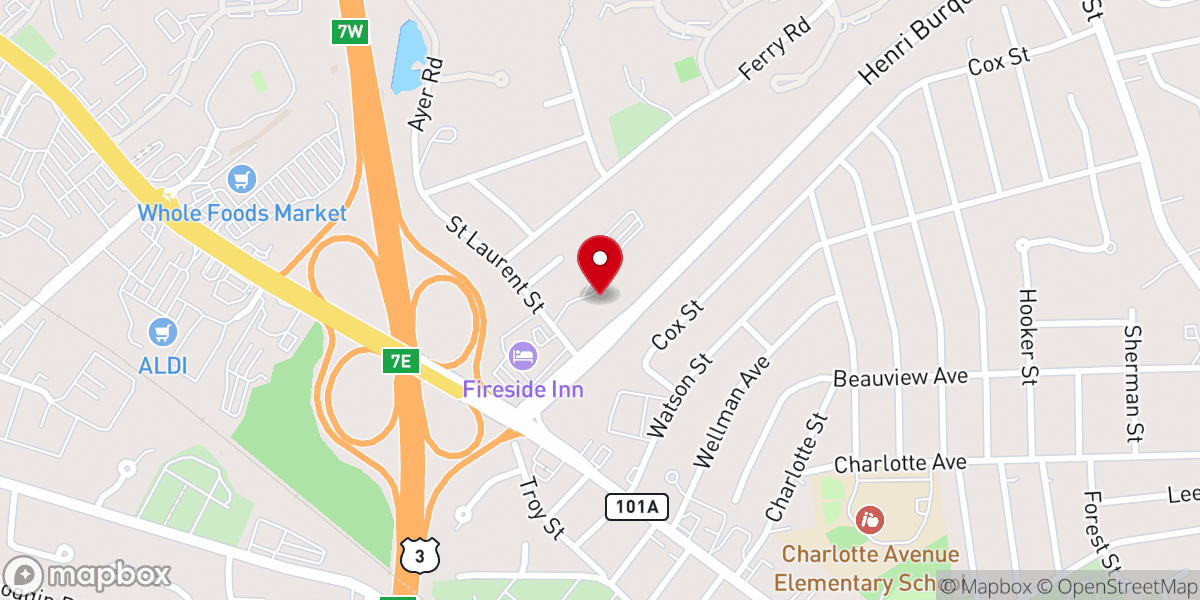 Map showing location of Community Chapel Church-Nazarene