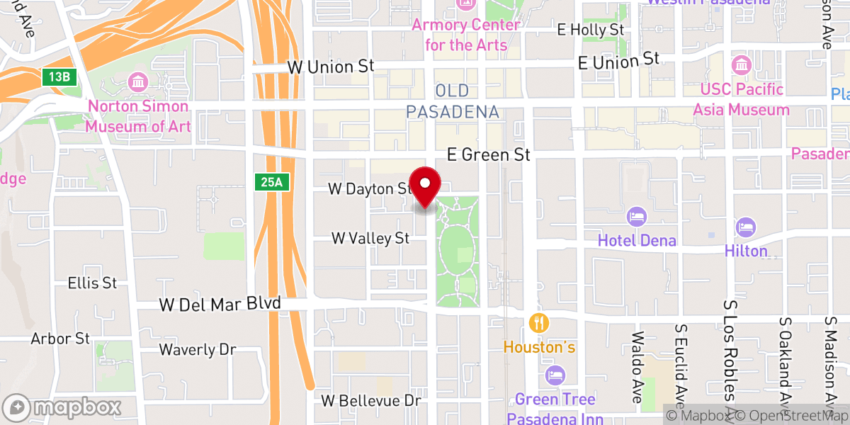 Map showing location of Central Avenue Church