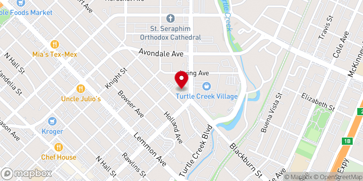 Map showing location of Society of St. Vincent de Paul of North Texas