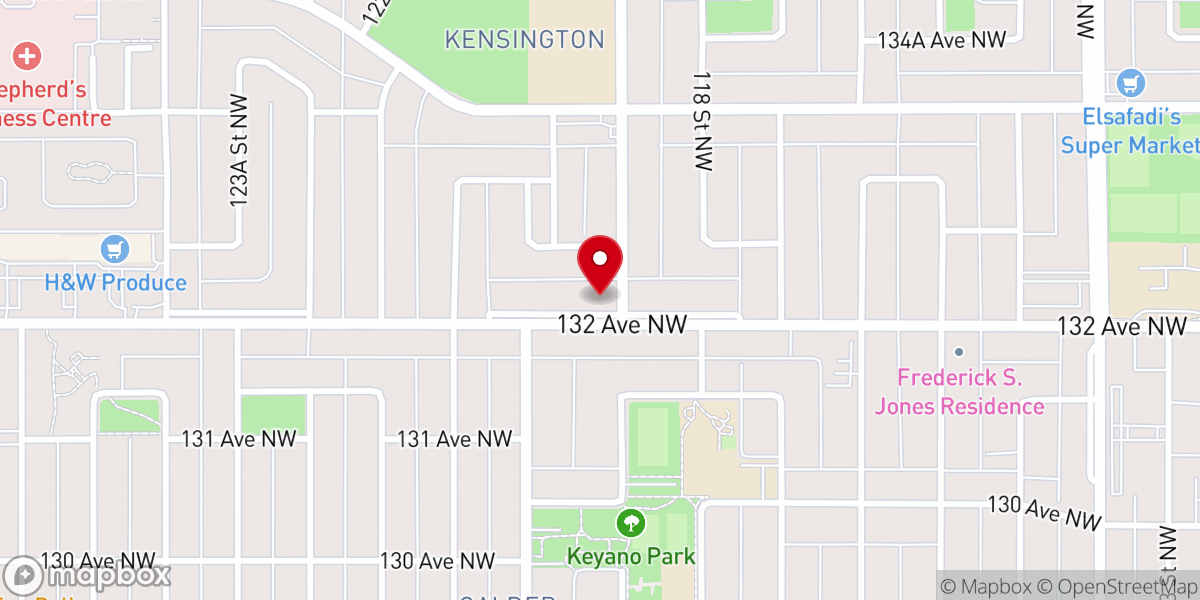 Map showing location of Zion Baptist Church