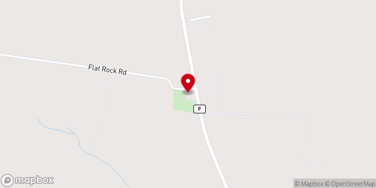 Map showing location of Mt Zion Southern Baptist Church