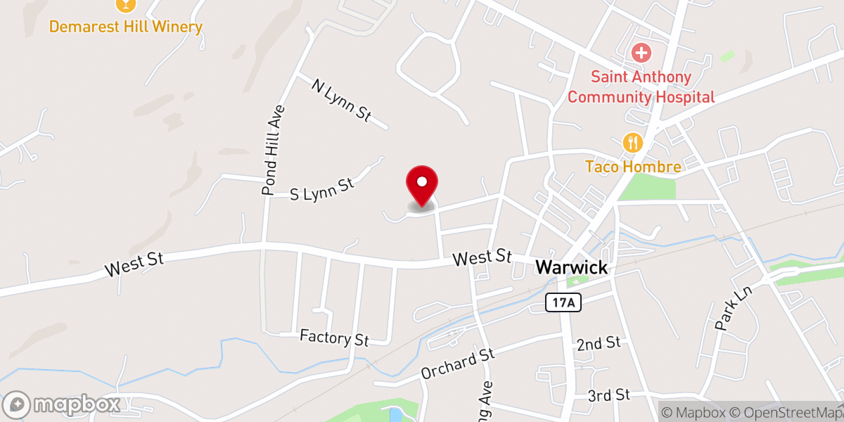 Map showing location of Union African Methodist Episcopal Church