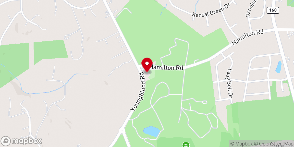 Map showing location of Zion United Methodist Church