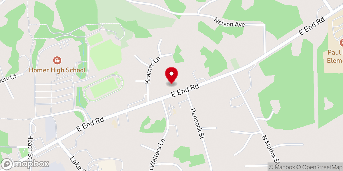 Map showing location of Glacierview Baptist Church
