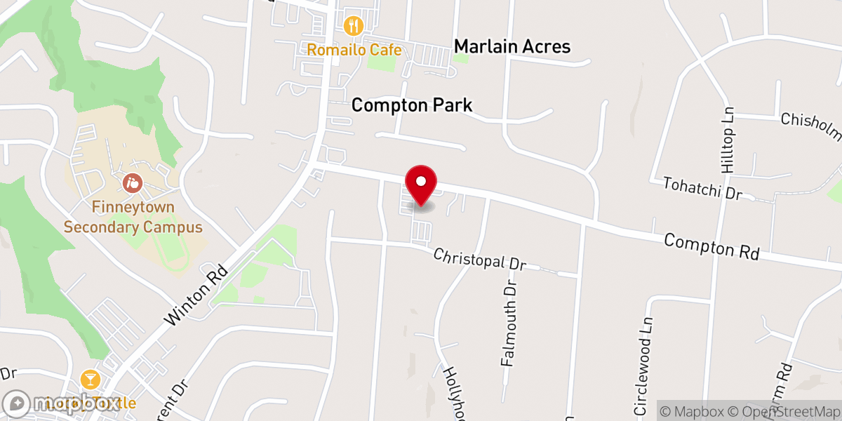 Map showing location of Northminster Presbyterian Church