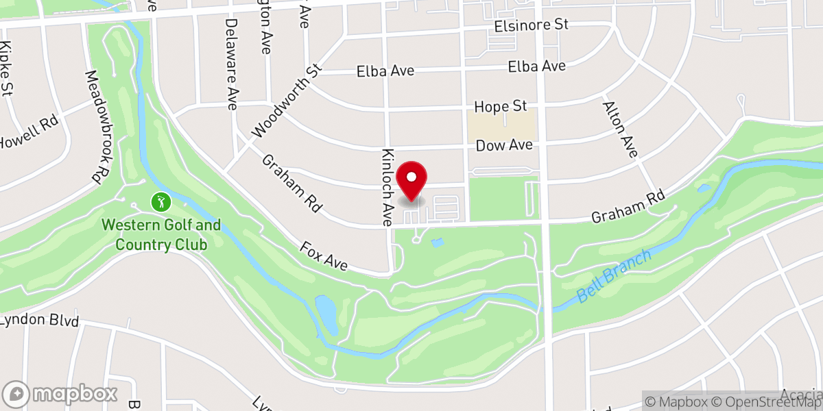 Map showing location of Lola Park Ev. Lutheran Church