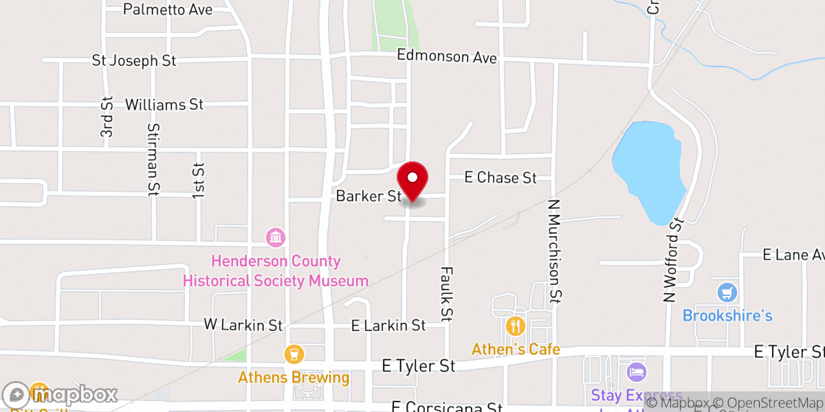 Map showing location of Allen Chapel AME Church