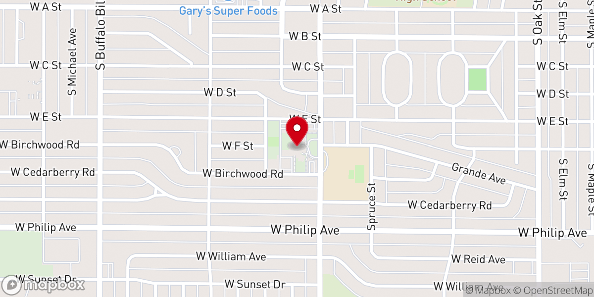 Map showing location of Kids First Preschool