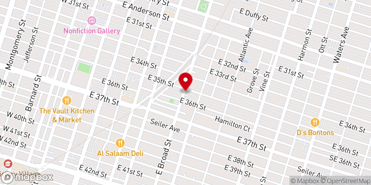 Map showing location of Genesis New Life Apostolic Church