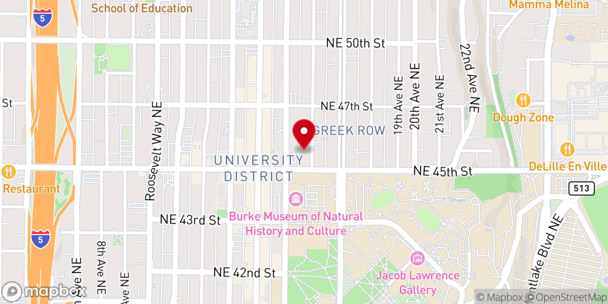 Map showing location of University Congregational Church