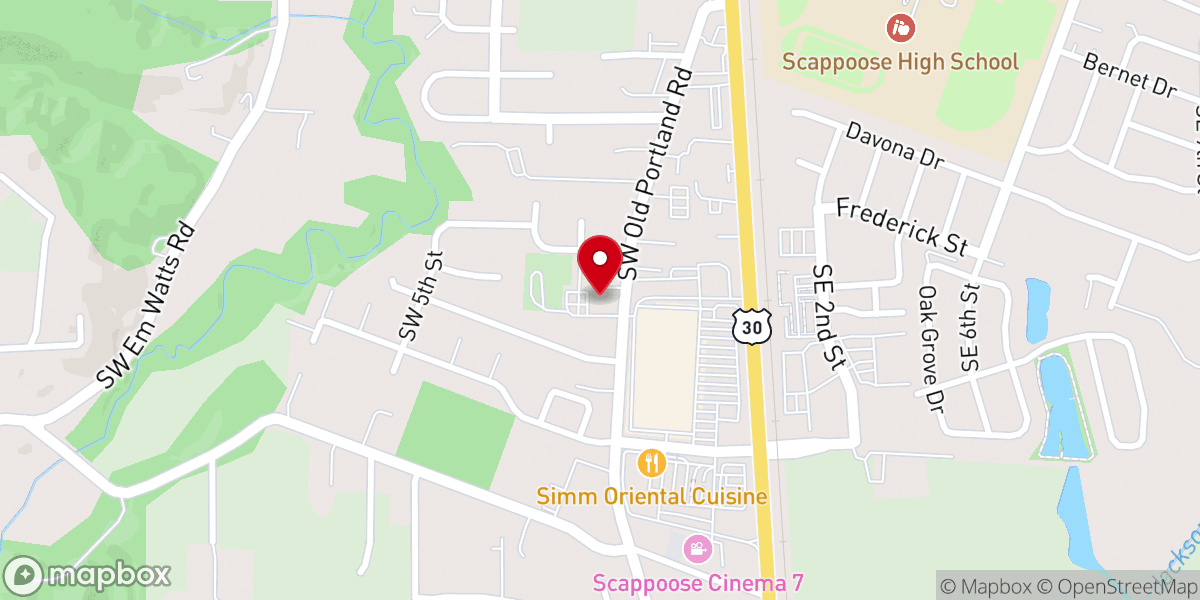 Map showing location of St Vincent De Paul Food Bank