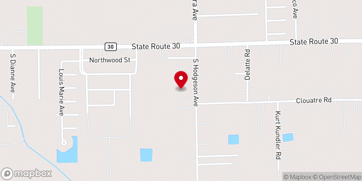 Map showing location of Gonzales Baptist Academy