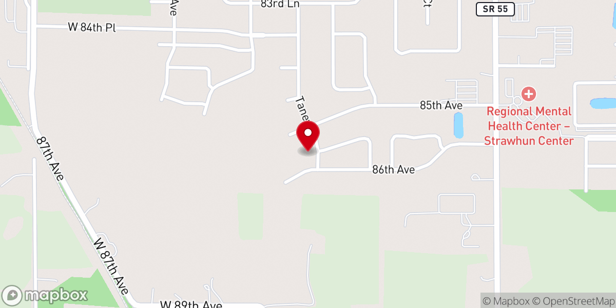 Map showing location of New Destiny Christian Center Inc