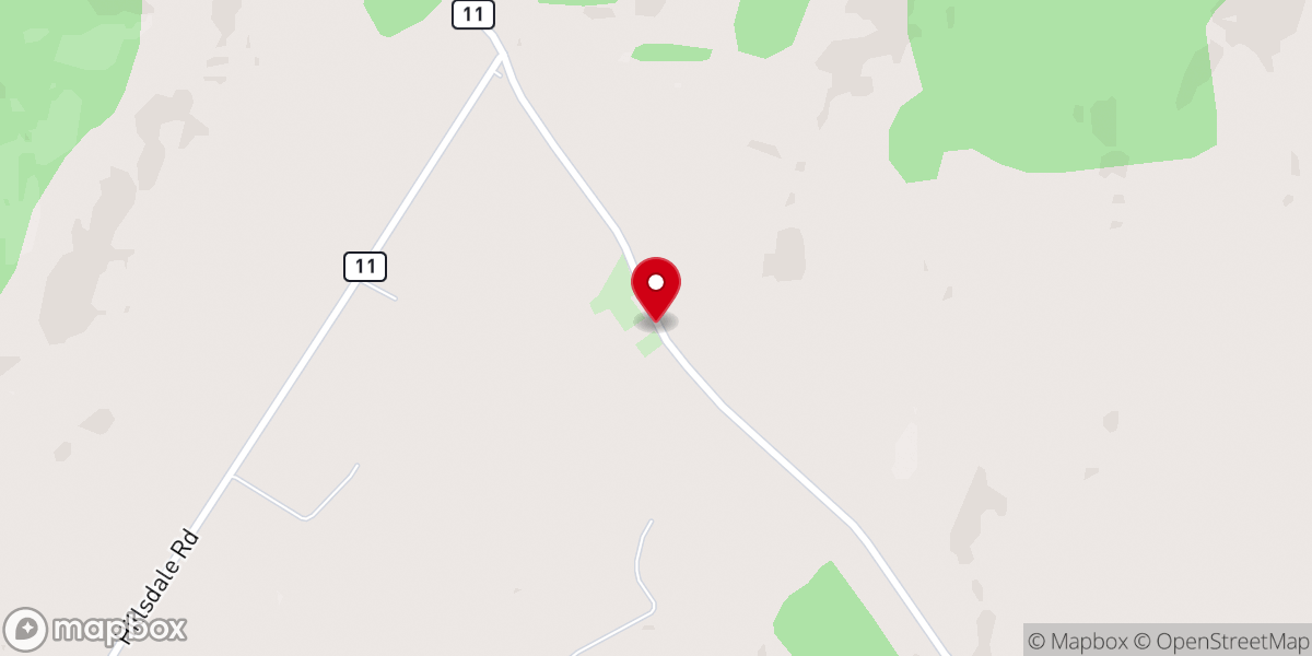 Map showing location of Fairview Church
