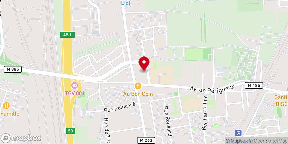 Map showing location of Église protestante Saint-Michel