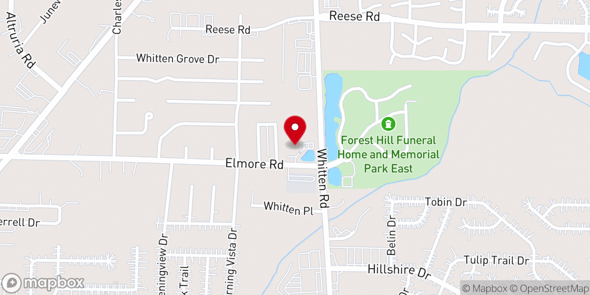 Map showing location of Cornerstone Community Church