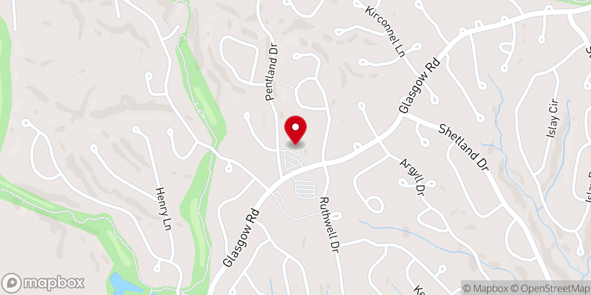 Map showing location of Village Baptist Church
