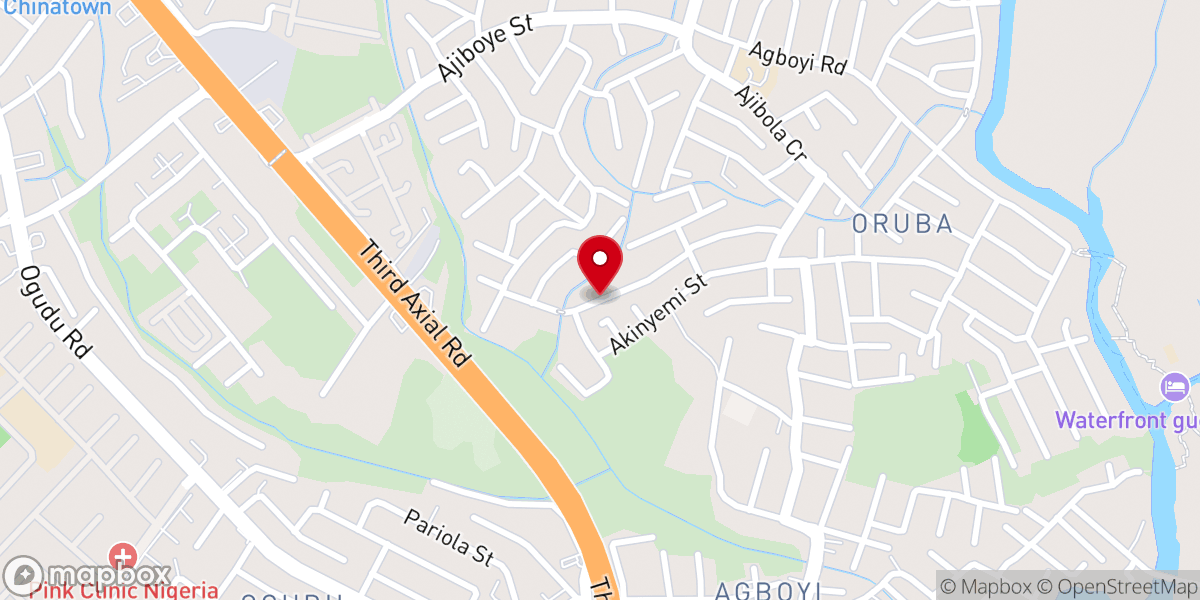 Map showing location of Celestial Church Ave