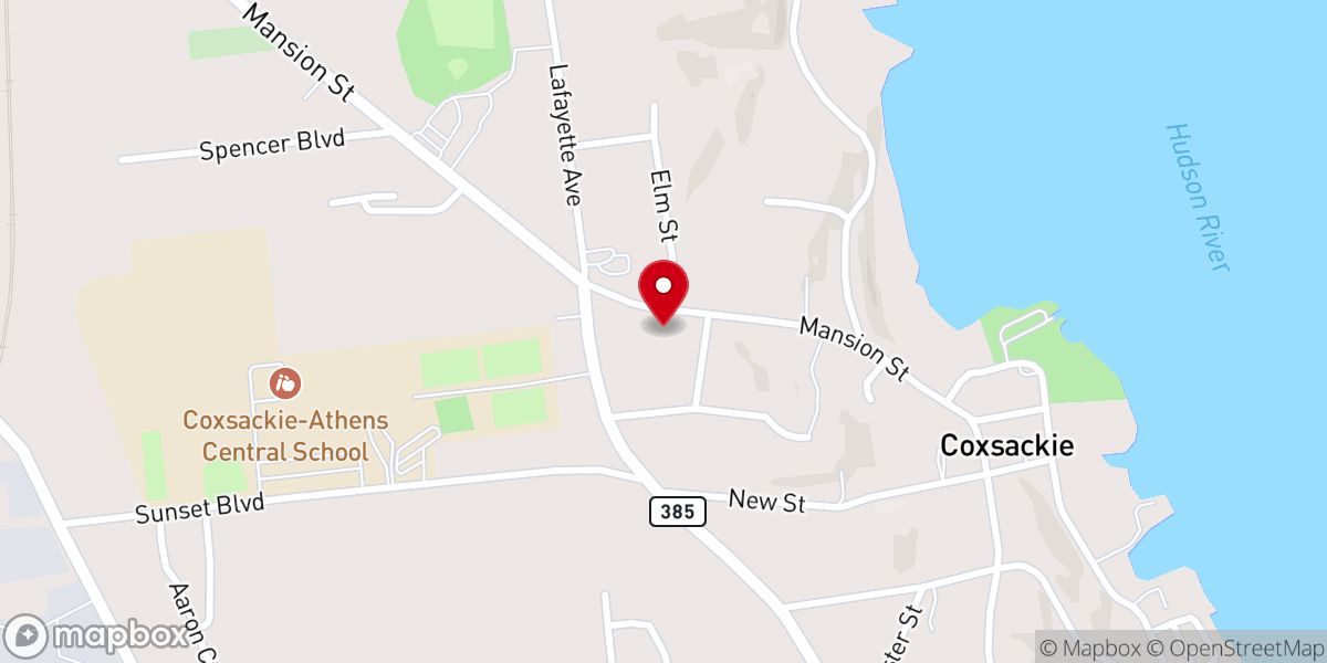 Map showing location of Christ Episcopal Church